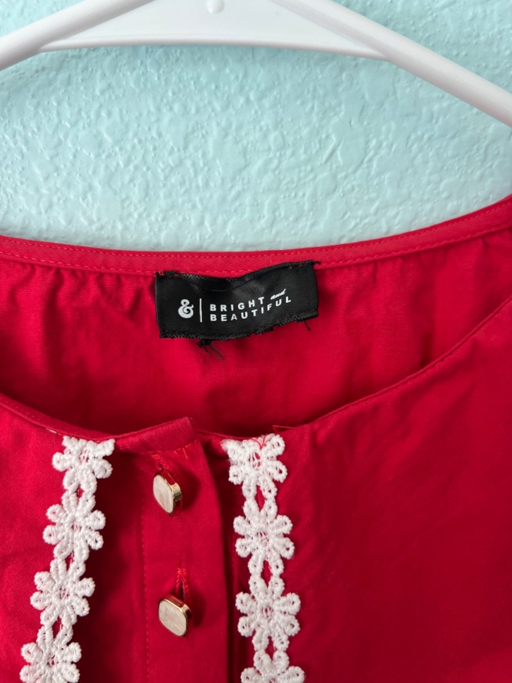 Cottagecore red blouse - Picture 4 of 4